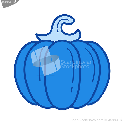 Image of Pumpkin line icon.