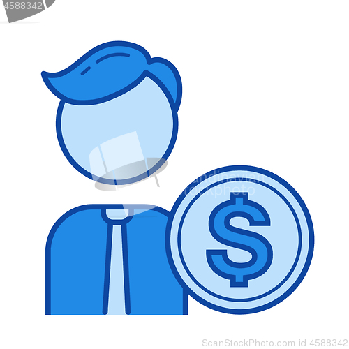 Image of Accountant line icon.