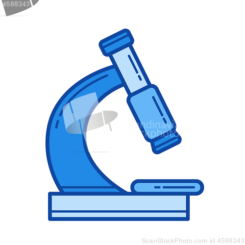 Image of Microscope line icon.