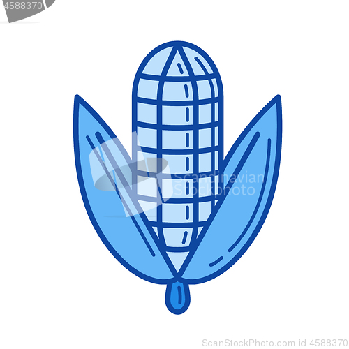 Image of Corn ear line icon.