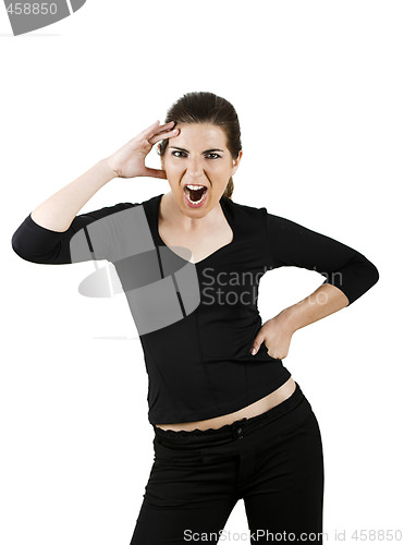 Image of Woman yelling