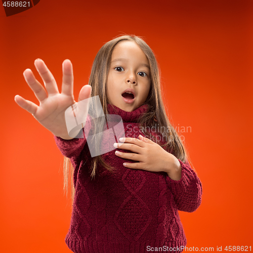 Image of Portrait of the scared girl