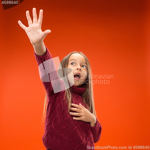 Image of Portrait of the scared girl