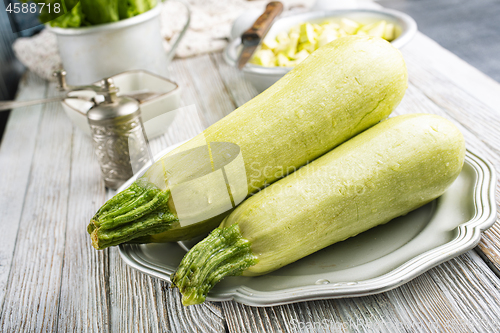 Image of green zucchini