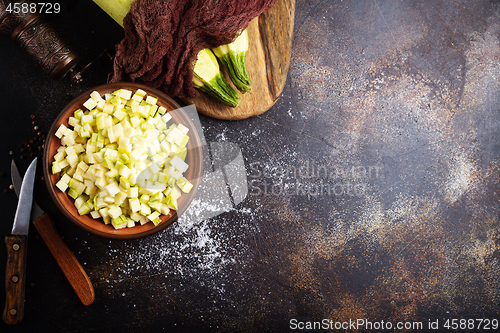 Image of green zucchini