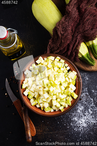 Image of green zucchini