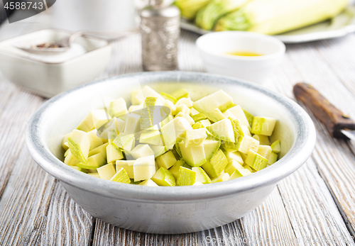 Image of green zucchini