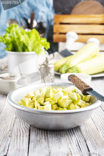 Image of green zucchini