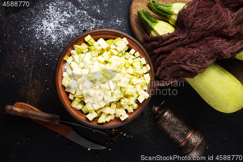 Image of green zucchini