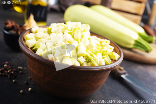 Image of green zucchini