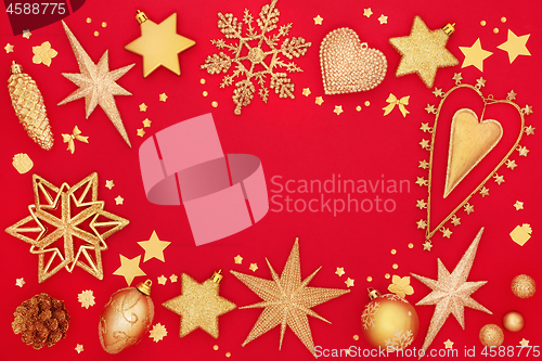 Image of Christmas Festive Background Border