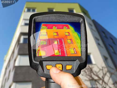 Image of Recording Heat Loss at the Residential building