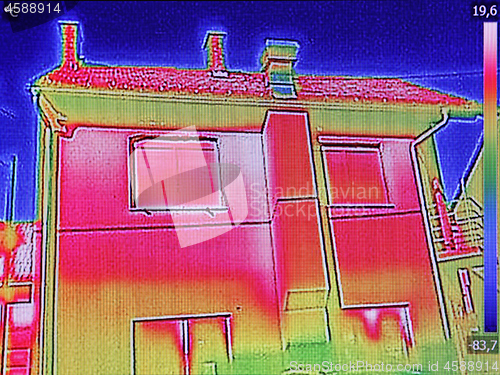 Image of Thermal image Heat Loss at the family House