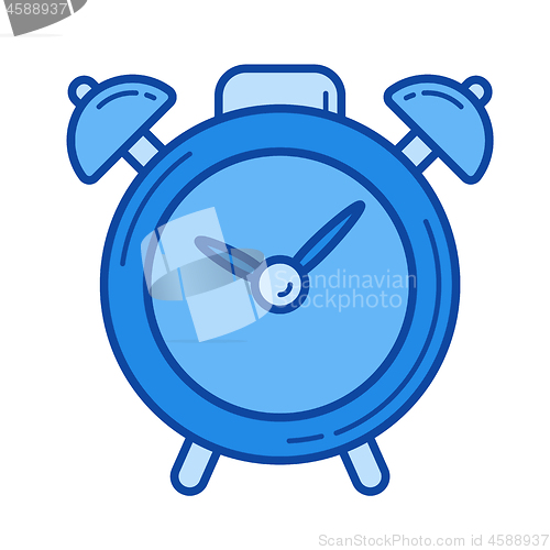 Image of Alarm clock line icon.