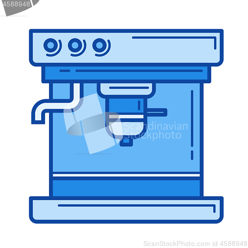 Image of Coffee machine line icon.