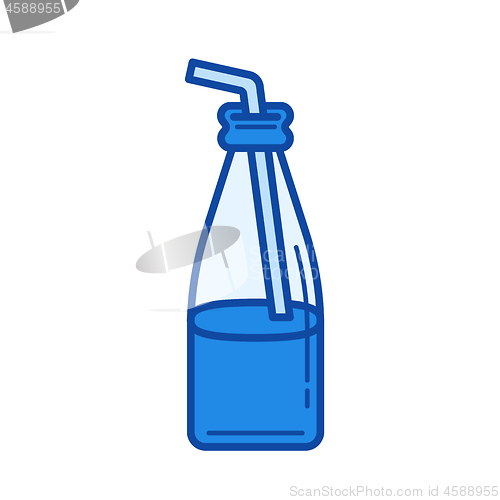 Image of Pop drink line icon.