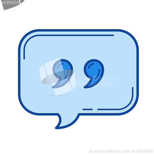 Image of Feedback line icon.