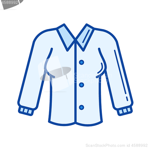 Image of Blouse line icon.