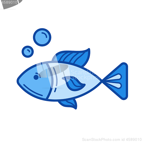 Image of Raw fish line icon.