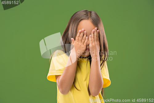 Image of Portrait of the scared girl