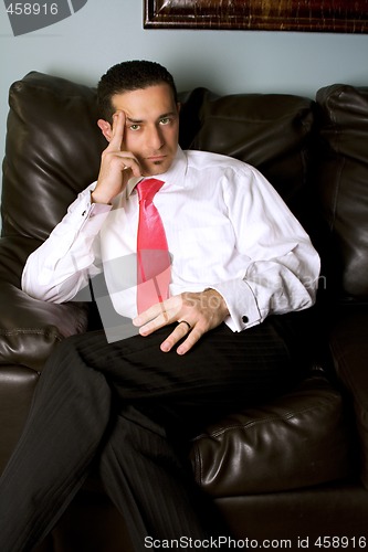 Image of Businessman on the Couch