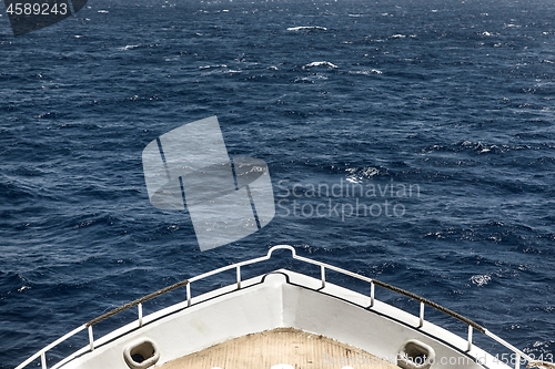 Image of Boat heading towards the horizon