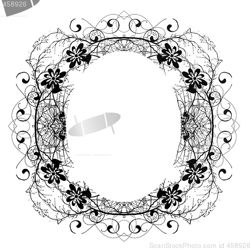 Image of Decorative Abstract Digital Design - Circular Frame