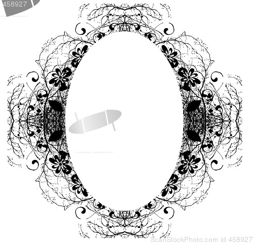 Image of Decorative Abstract Digital Design - Circular Frame