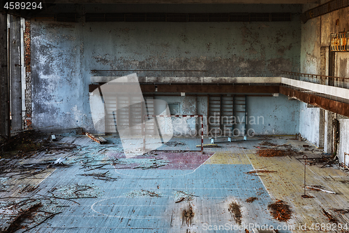 Image of Abandoned sport room in ghost town