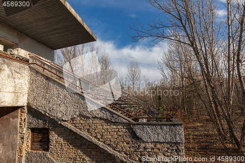 Image of Part of the Abandoned stadium in Pripyat, Chernobyl Exclusion Zone 2019