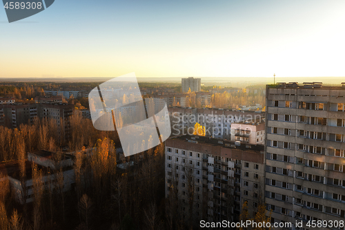 Image of Abandoned Cityscape in Pripyat, Chernobyl Exclusion Zone 2019