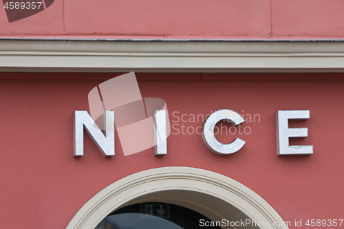 Image of Sign Nice