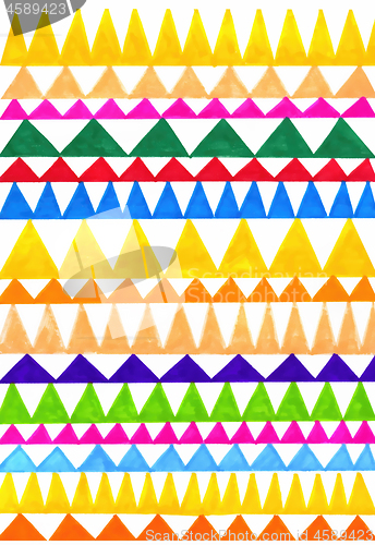 Image of Abstract colorful triangles pattern