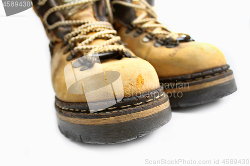 Image of Closeup of yellow shoes