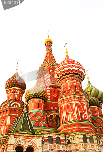 Image of Fragment view of Saint Basil's Cathedral in Moscow, Russia