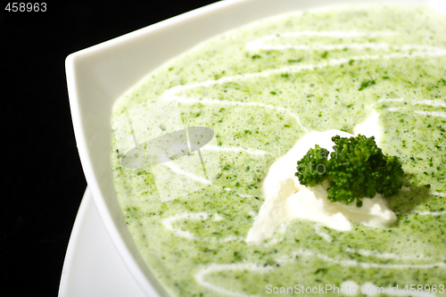 Image of cream of broccoli soup
