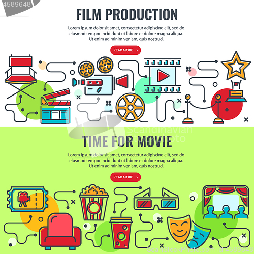 Image of Film Production and Time for Movie Banners