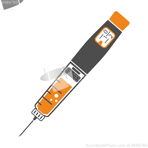 Image of Diabetes Insulin Pen Syringe Icon