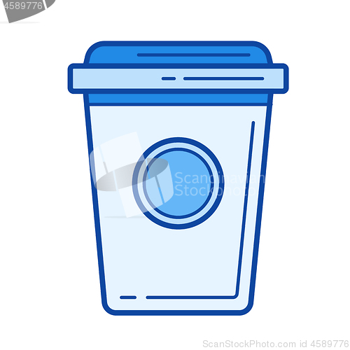 Image of Coffee to go line icon.