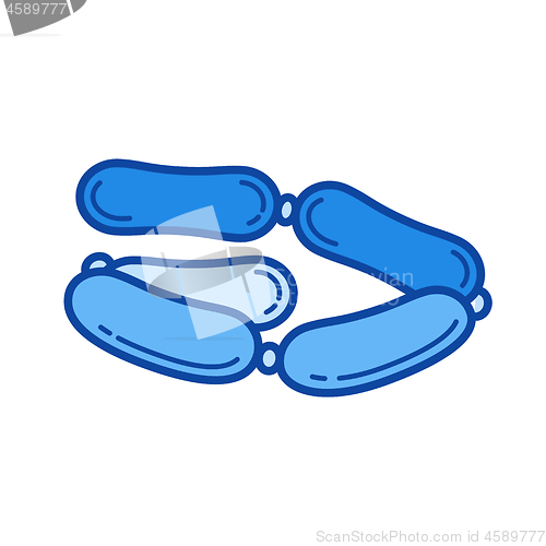 Image of Sausages line icon.