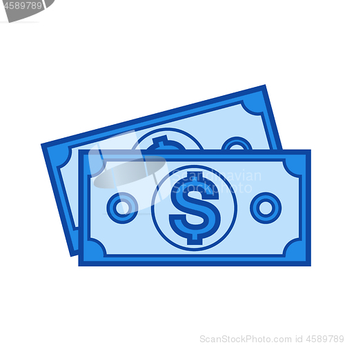 Image of Banknote line icon.