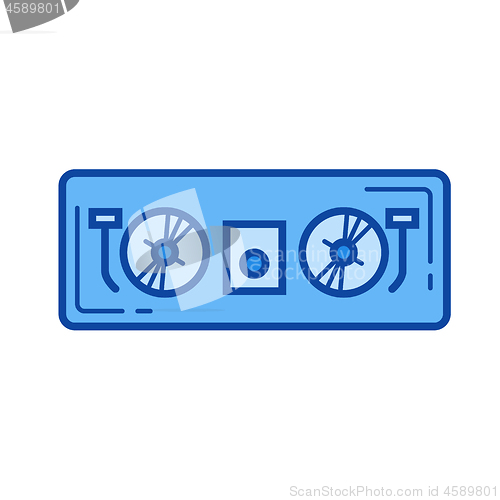 Image of Dj controller line icon.