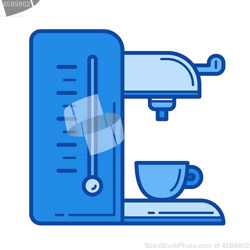 Image of Coffee maker line icon.