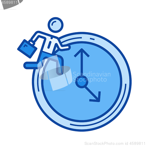 Image of Time managment line icon.