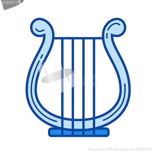 Image of Harp line icon.