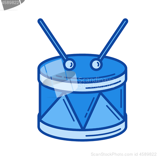 Image of Snare drum line icon.