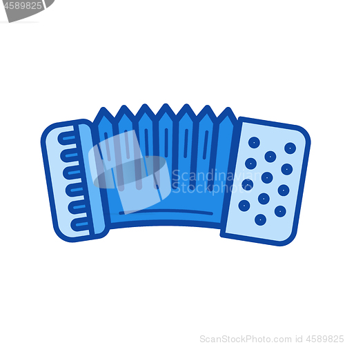 Image of Accordion line icon.