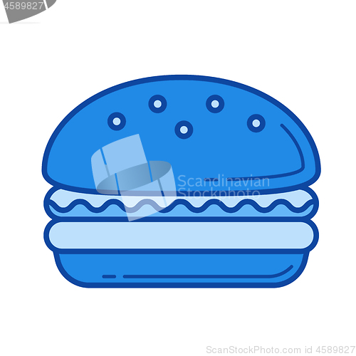 Image of Burger line icon.