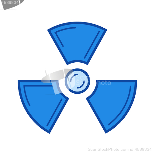 Image of Radiation line icon.