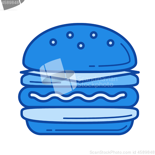 Image of Hamburger line icon.